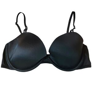 Victoria's Secret PINK Wear Everywhere T-shirt Demi Bra Black 34C